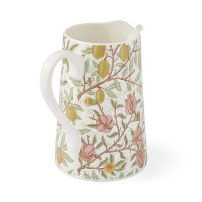 Spode Morris & Co Fruits Jug, 48 Oz - Decorative Botanical Pitcher with Spout & Handle for Water, Juice, Iced Tea, Lemonade & Refreshments, Home & Kitchen Tableware, Dining & Entertaining