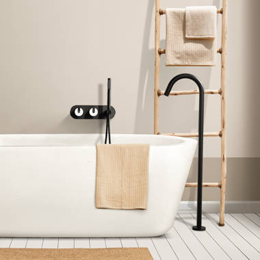 Floor to Tub Bath Rail