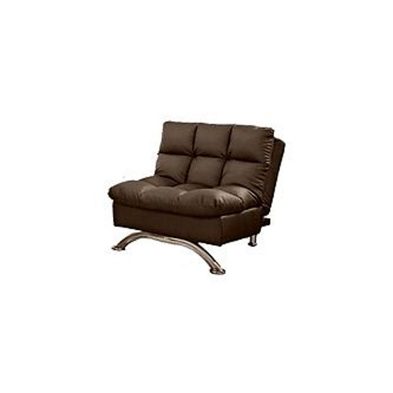 Upholstered Accent Chair, Dark Brown