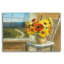  «Sunflowers By The Sea» par Danhui Nai, art mural en verre acrylique, 36 po x 24 po