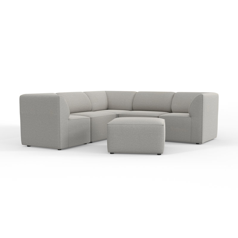 Canapé modulaire d'extérieur 6 pièces Big Joe, Gris frais, 6