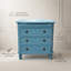 Elegant Byrum 65cm 3 Drawer Chest of Drawers - French Style Grey/Blue Finish Hand Finished Ready Assembled Furniture for Home-1413972657