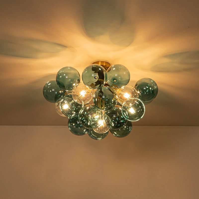 Plafonnier semi-encastré 6 lumières Spoutnik