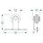 Renin Nation 37 in. W x 84 in. H Glass Barn Door with Barn Door Hardware-50851797