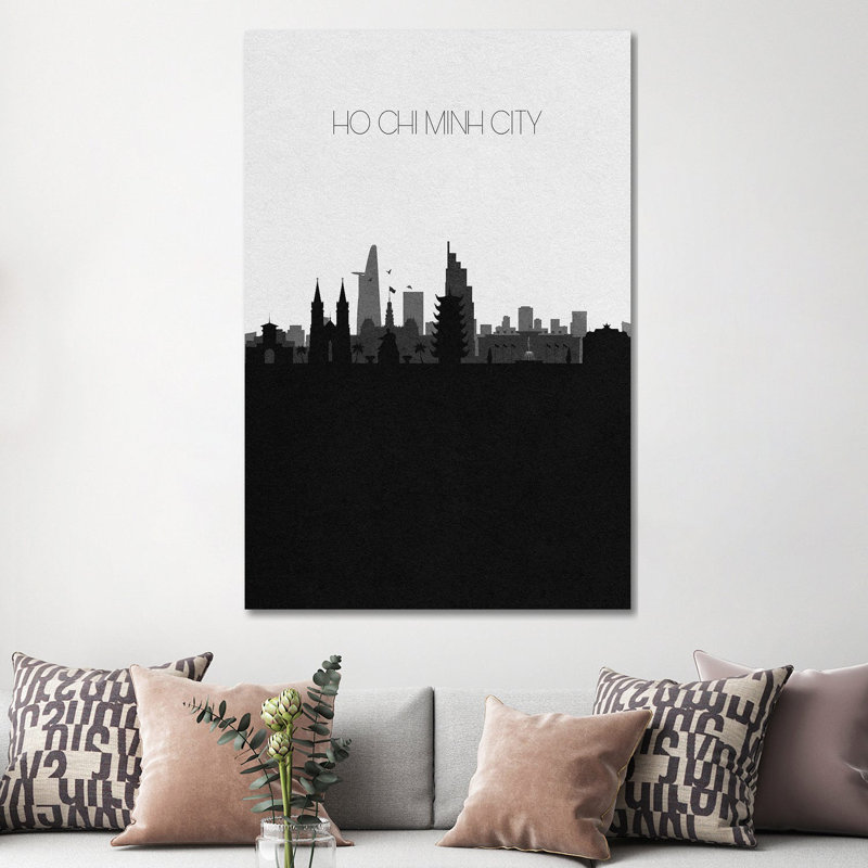 Ho Chi Minh City, Vietnam Skyline by Ayse Deniz Akerman - Print on Canvas, Wrapped Canvas