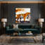 «Big Cats Golden Tiger», art mural sur toile beige-302524956