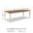 Azil Solid Wood Base Dining Table