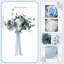 Bouquets de mariage bleu poussiéreux-875493579