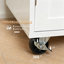 Chariot roulant pour îlot de cuisine avec roues verrouillables, chariot de rangement mobile pour petit appartement, tablette d'armoire réglable et barre à serviettes, chariot de service polyvalent pour bar à café