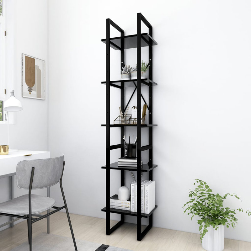 Canne Book Cabinet Engineered Wood, (6 Shelves) 82.7" H x 15.7" W x 11.8" D, Sonoma Oak