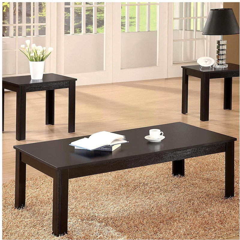 Black  Rectangle Occasional Set