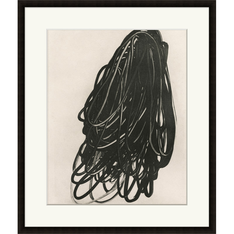 Loops 1 - Peinture encadrée sur papier