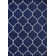 Arianie Morocco Trellis Navy Area Rug