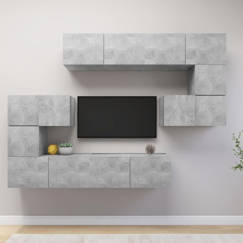 Azayah TV Stand for TVs up to 32", Concrete Grey