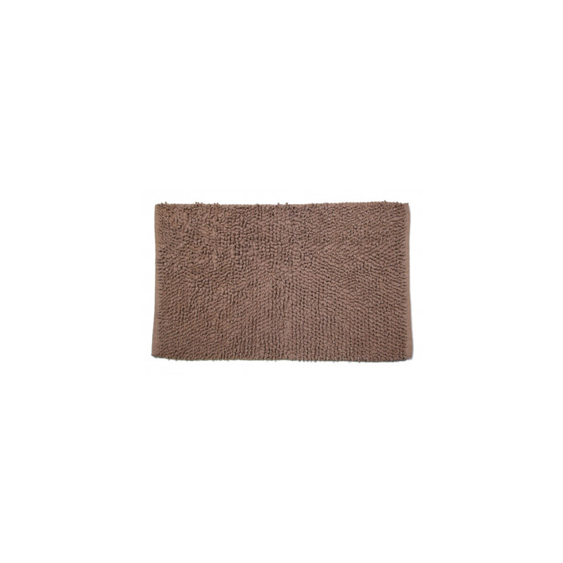 Pinkard Cotton Non-Slip Bath Rug, Brown
