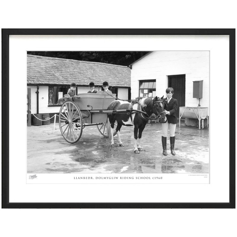 Llanbedr, Dolmygliw Riding School C1960 - Single Picture Frame Print, 45cm H x 60cm W x 2.3cm D