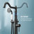 Cisy Floor Mounted Freestanding Tub Filler with Diverter and Handshower-90234183