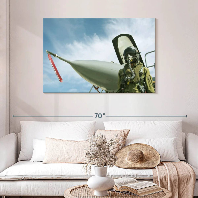 Lelar USAF Fighter Pilot, 30" H x 45" W