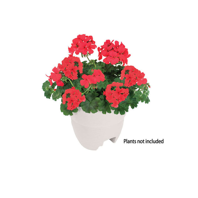 Pot à fleurs en plastique Krickel Bloomers, blanc