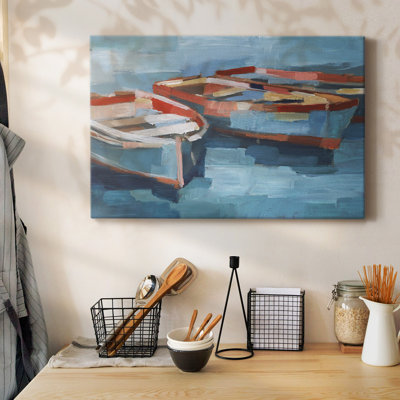 Primary Boats II-Gallery Wrapped Canvas
