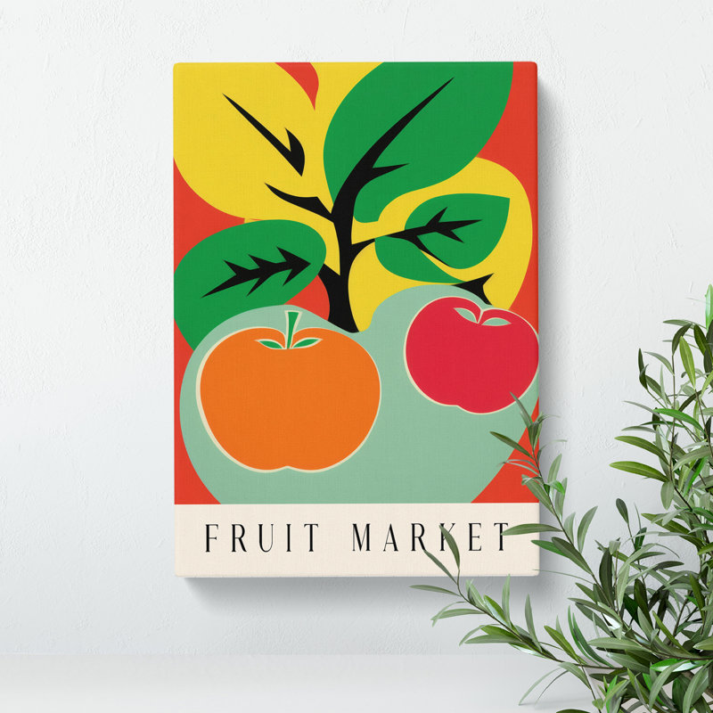Fruit Market Exhibition Apple Vol.3 - Wrapped Canvas, 50cm H x 35cm W x 3cm D