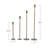 4-Piece Hand-Forged Cast Metal Taper Holders