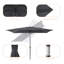 Parasol de marché rectangulaire 107,7 po x 71,9 po Sayah-1473802465