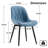 Chardee Upholstered Dining Chairs Faux Leather Waterproof Side Chair with Metal Frame-1629585637