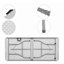 Table pliante en plastique 6 pi, table de pique-nique portable extérieure et intérieure, poignée - blanc