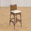 Tabouret de bar rembourré Evins avec structure en bois massif-287898231