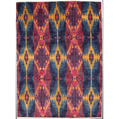 Areial One-of-a-Kind 8'10" X 12'2" 2010s Wool Area Rug in
