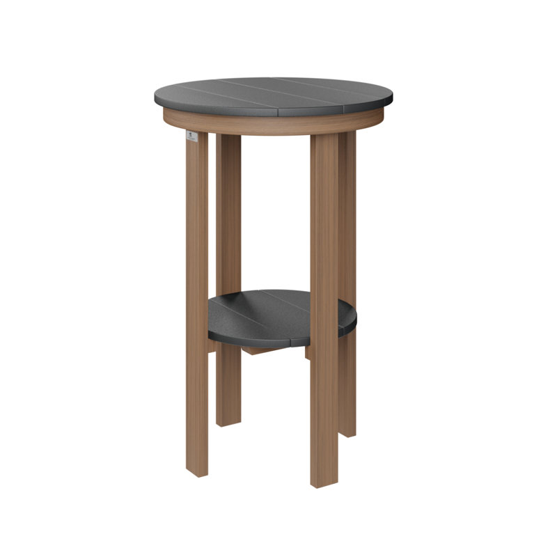 Table de bout ronde Berlin Gardens, Acajou antique, Noir, H 32 po x l 21,5 po x P 21,5 po