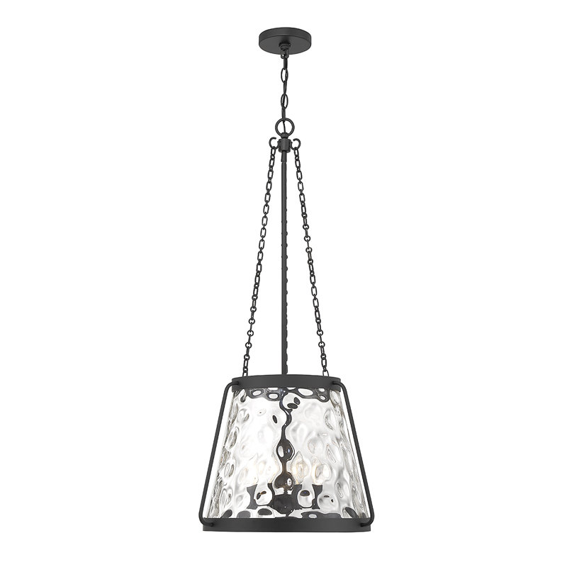 Hubbs à 4 lumières Crawford en noir mat, Noir, Quatre lumières, H 39,5 po x l 18 po x P 18 po