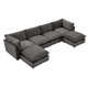 137.8” W Oversized 6-Seater Modular Sofa,U Shape