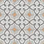 Riviera Octagon Garde Gris W/Taco 7-7/8 In. X 7-7/8 In. Porcelain Floor And Wall Tile-833188869