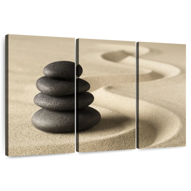 Kerrick Zen Meditation Stones, 36" H x 57" W