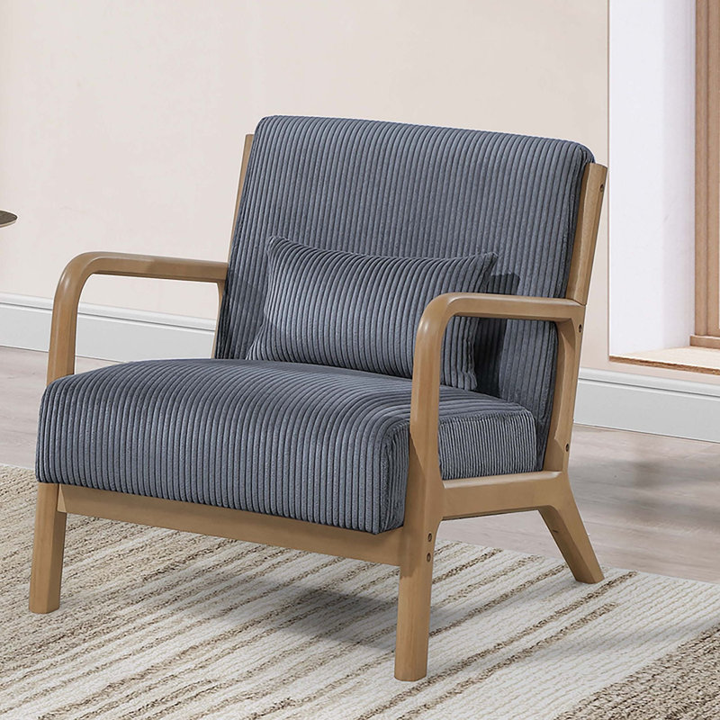 Chaise d'appoint en velours côtelé 1pc