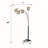 Luxurious Gold 4-Square Shade Crystal Inspired Arch Floor Lamp With Adjustable Arms And Multi-Light Functionality-1375371257