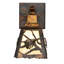 6" Wide Spruce Pine Wall Sconce