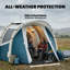 Outsunny Inflatable Camping Tent with Air Pump Glow-in-the-Dark Pegs-126042872