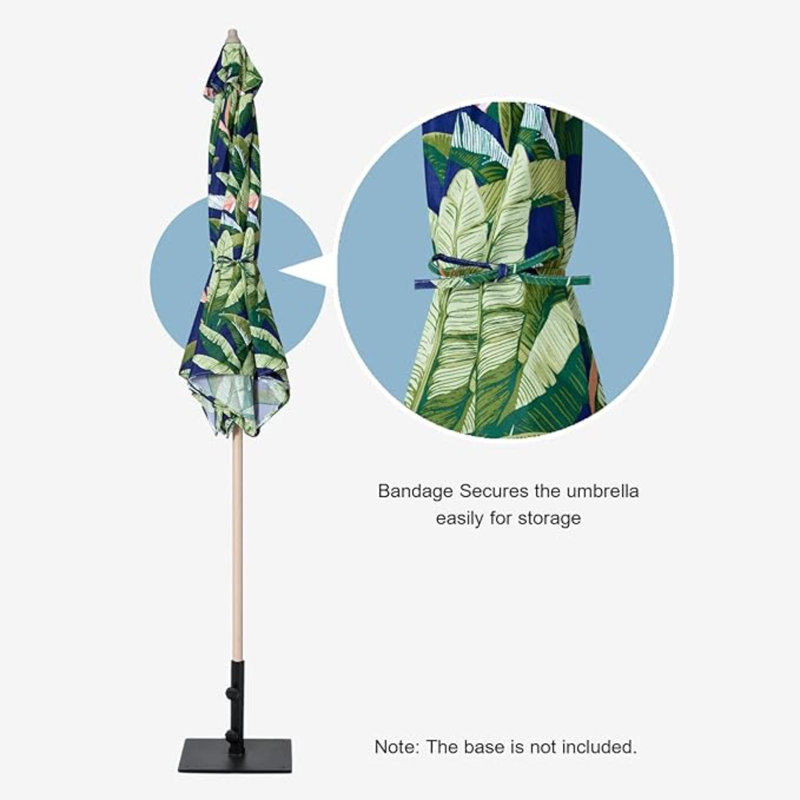 Parasol de marché avec manivelle 108 po Anegla