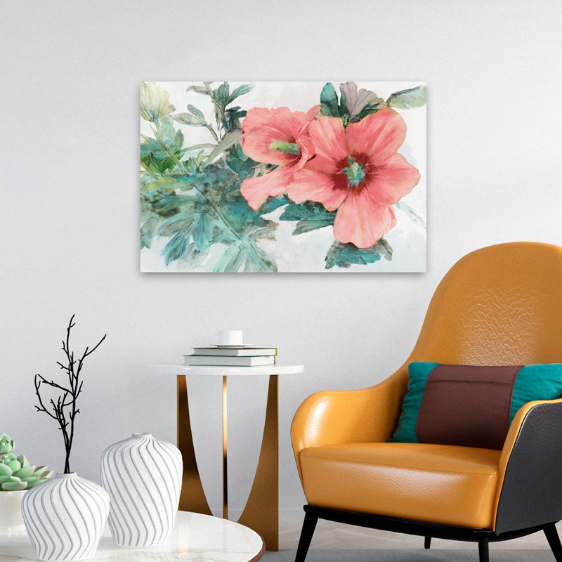 Plants, Flowers, Tropic Flower II Wall Art, 16" H x 24" W