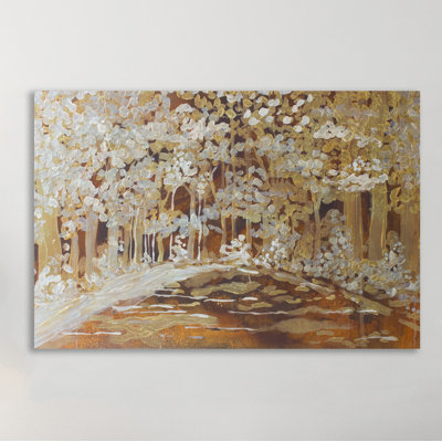 Trees 1 Piece Wrapped Canvas Wall Art