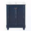 Meuble-lavabo autoportant avec rangement à fermeture douce et tablette et lavabo réglables-1813136971
