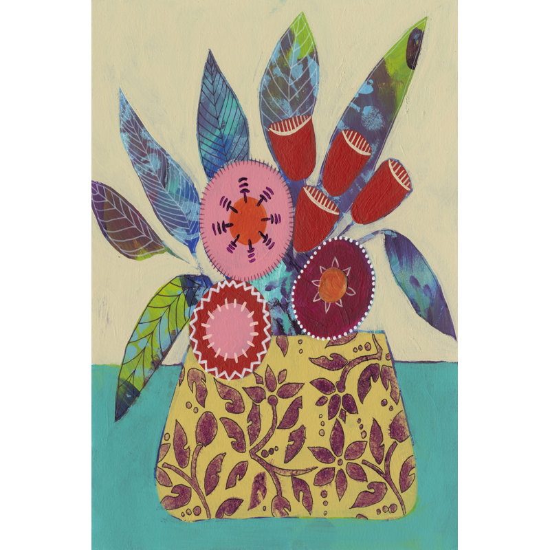 Boheme Floral I by Regina Moore - Painting, Wrapped Canvas, 122 cm H x 81 cm W