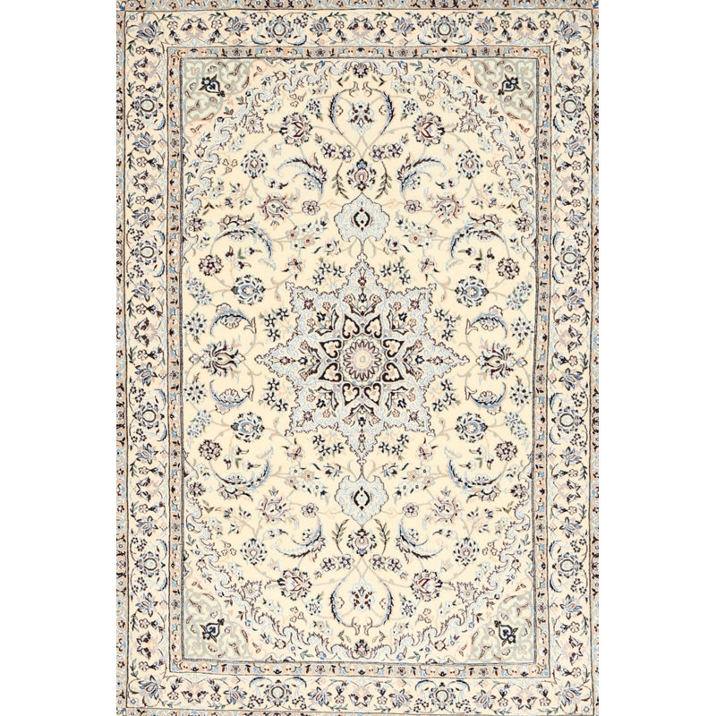 Tapis beige en laine touffeté à la main Quinton