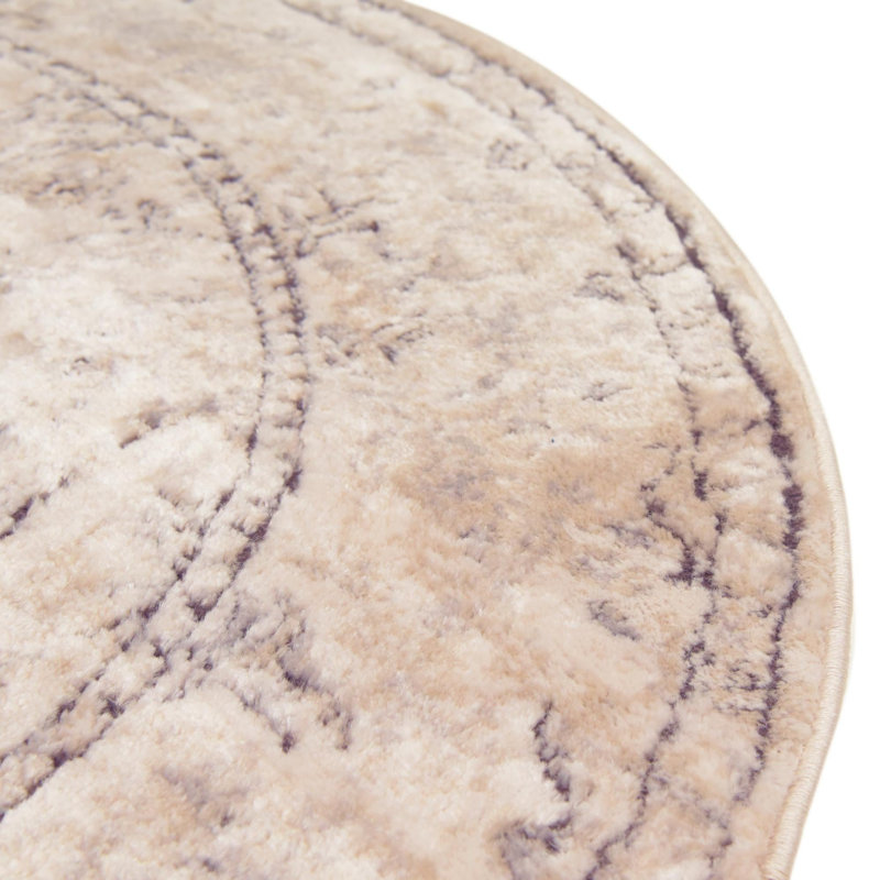 Geddis Oriental Indoor Rug, Round 5'3"