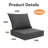 Outdoor Cushion Set Of 2, 5 Inch Deep Seat Patio Furniture Cushions With Removable Cover,replacement Patio Cushion Set For Chair,sofa,loveseat-310309766