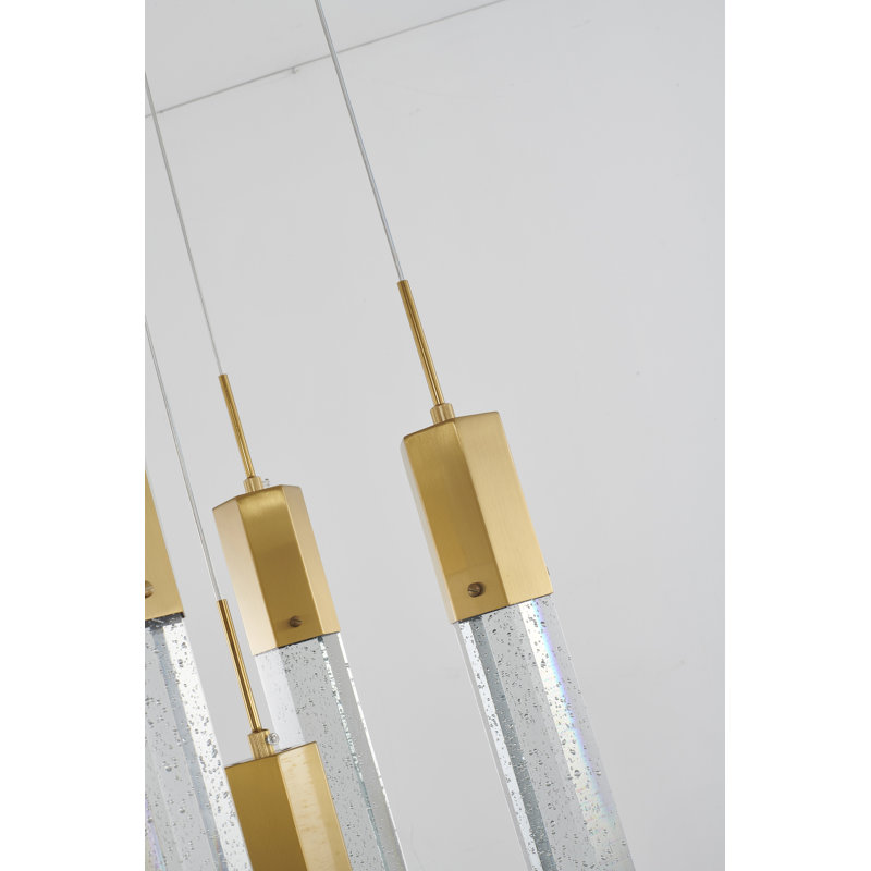 Lustre en cristal 5 lumières Arjanne , Or