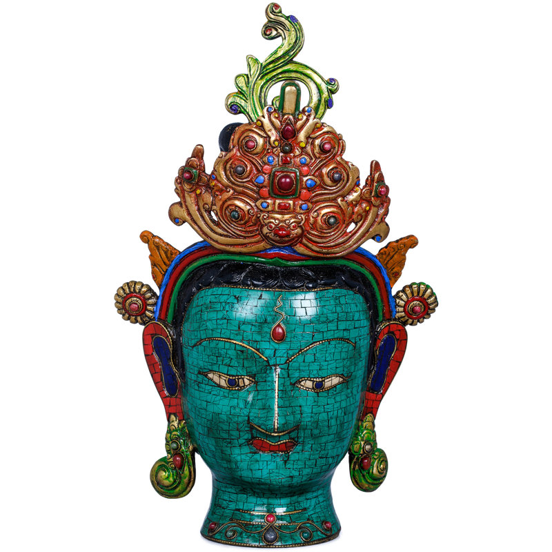 Tête de tara bouddhiste tibétaine 12 "12 po